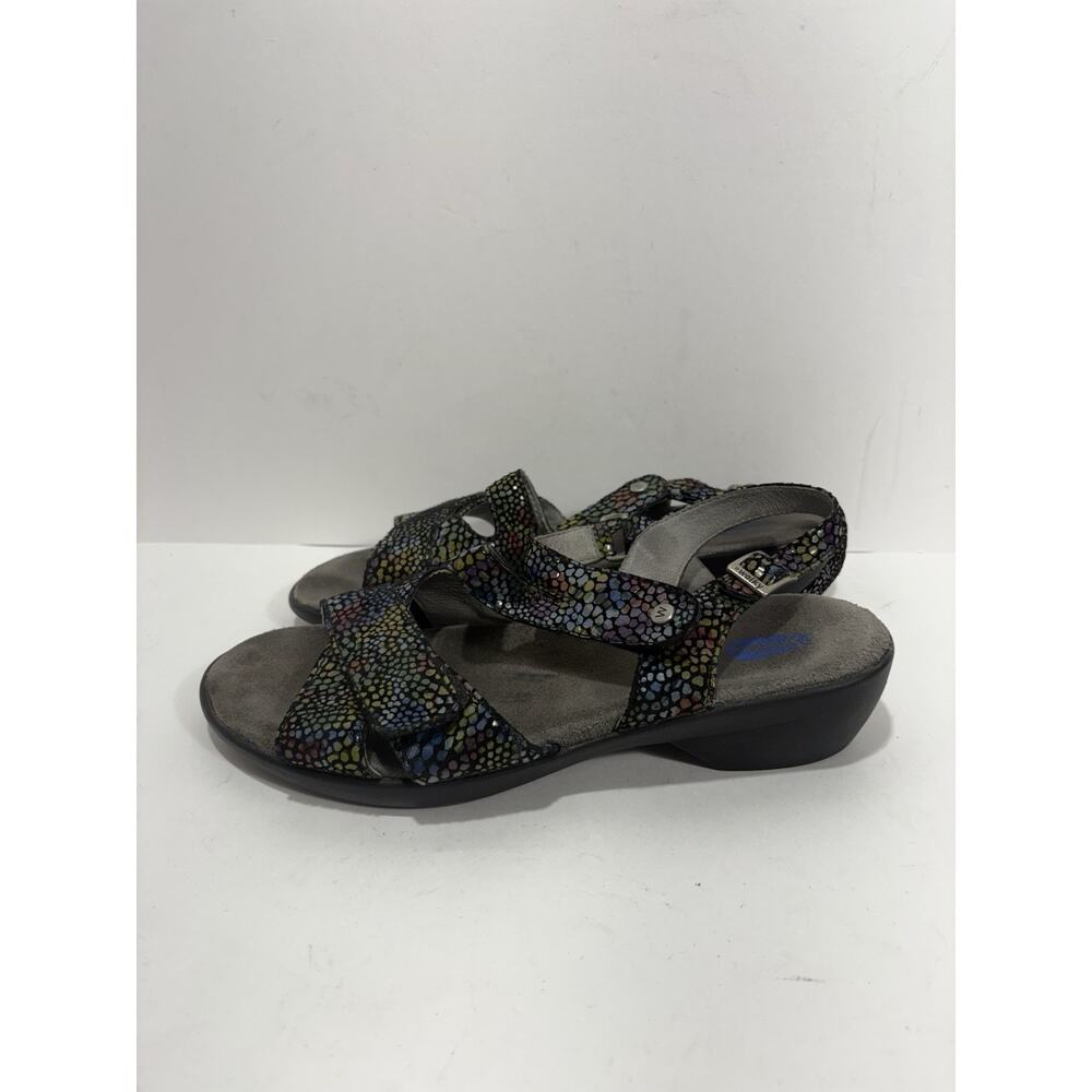 Wolky Pichu Sandals Women's EU42 US 11 Black Jewel Multi Adjustable Cross‎ Strap